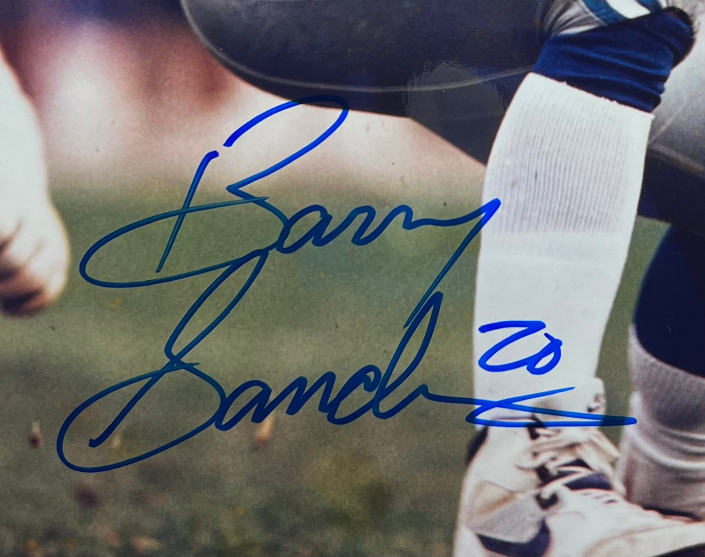 Barry Sanders Signed 8x10 Photo - JSA COA - NFL Detroit Lions HOF