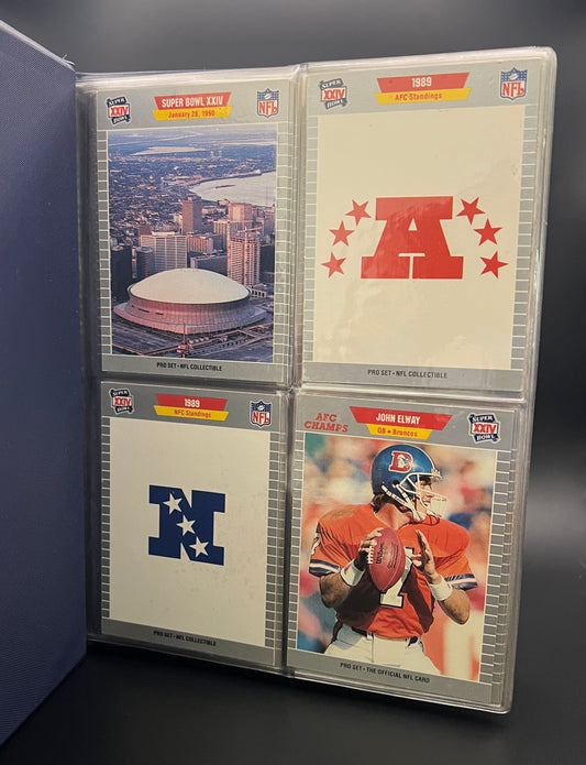 1989 Super Bowl XXIV Pro Set GTE Football Card Set - FREE SHIPPING