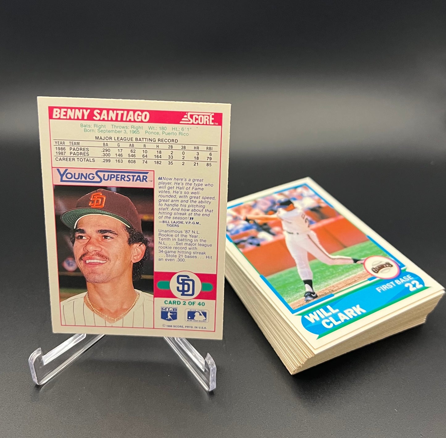 1988 Score Baseball Young Super Stars Set