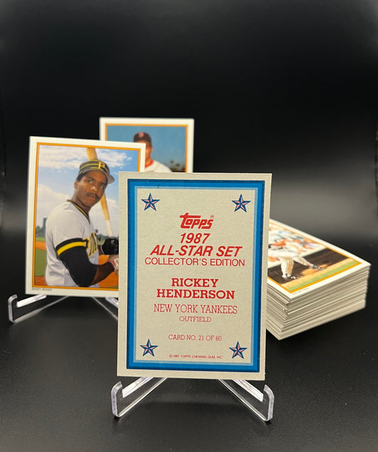 1986 - 1987 - 1988 Topps Baseball All-Star Set Collector's Edition