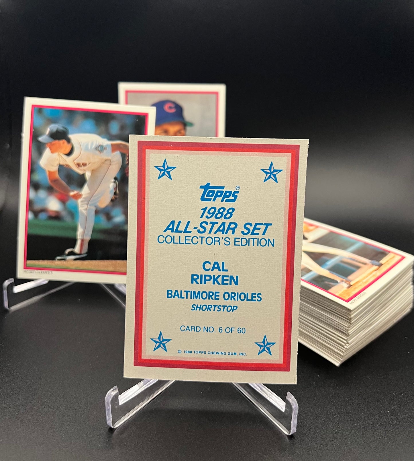 1986 - 1987 - 1988 Topps Baseball All-Star Set Collector's Edition