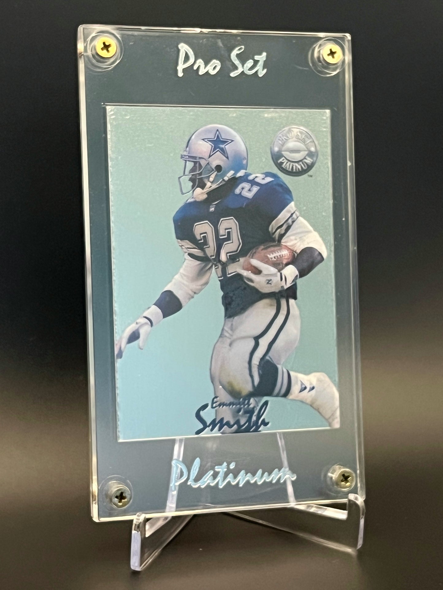 1991/92 Pro Set Platinum Series II – Emmitt Smith Platinum Card #259/650 - Complete Original Redemption Package – Sealed with Certificate & CEO Letter - Early Precious Metal Football Card