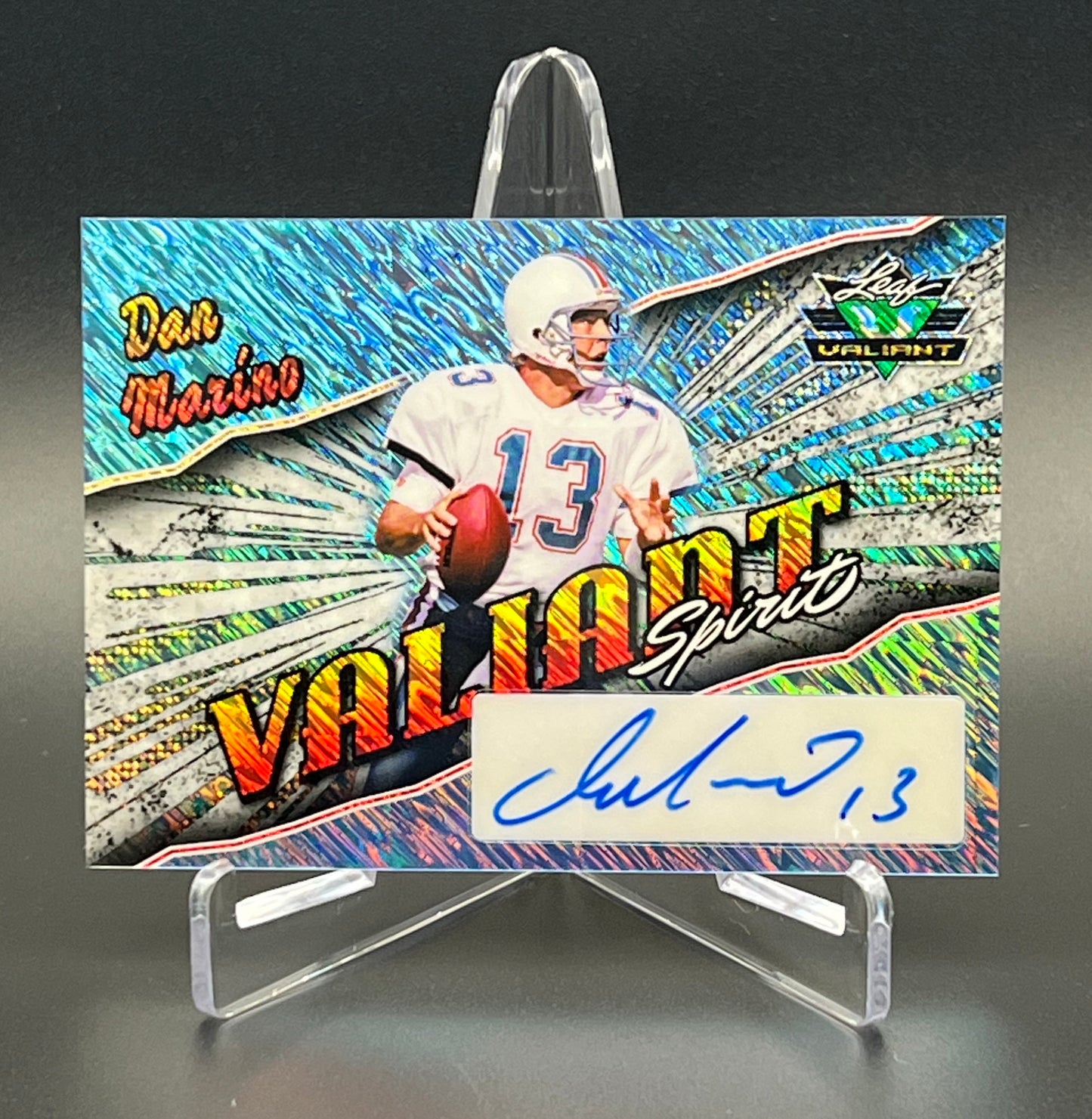 Dan Marino 2025 Leaf Eclectic Signature Series Football Valiant Spirit Auto 1/1 - DSA-DM