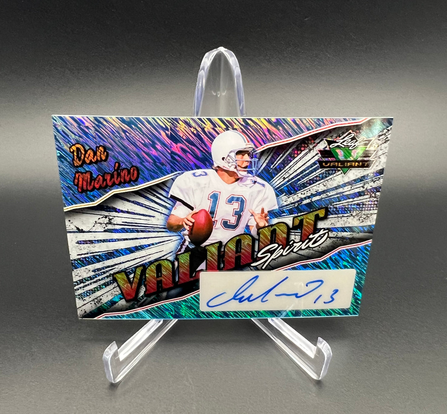 Dan Marino 2025 Leaf Eclectic Signature Series Football Valiant Spirit Auto 1/1 - DSA-DM