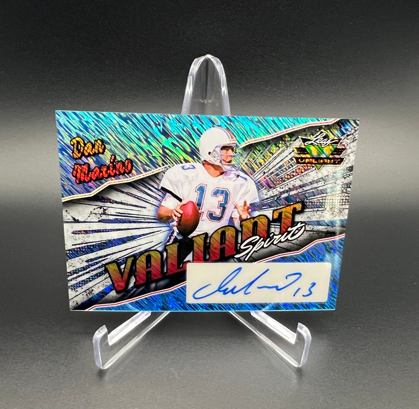 Dan Marino 2025 Leaf Eclectic Signature Series Football Valiant Spirit Auto 1/1 - DSA-DM