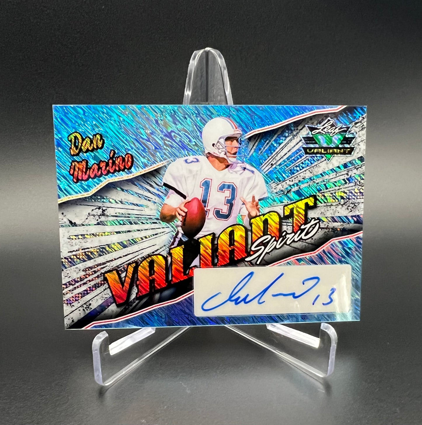 Dan Marino 2025 Leaf Eclectic Signature Series Football Valiant Spirit Auto 1/1 - DSA-DM