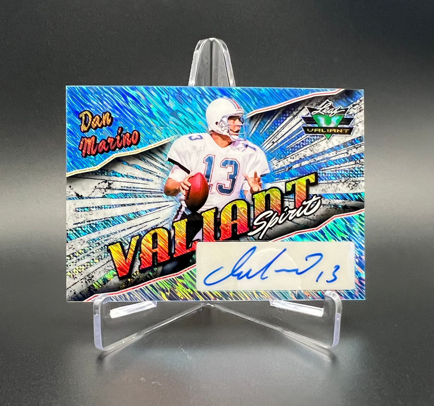 Dan Marino 2025 Leaf Eclectic Signature Series Football Valiant Spirit Auto 1/1 - DSA-DM