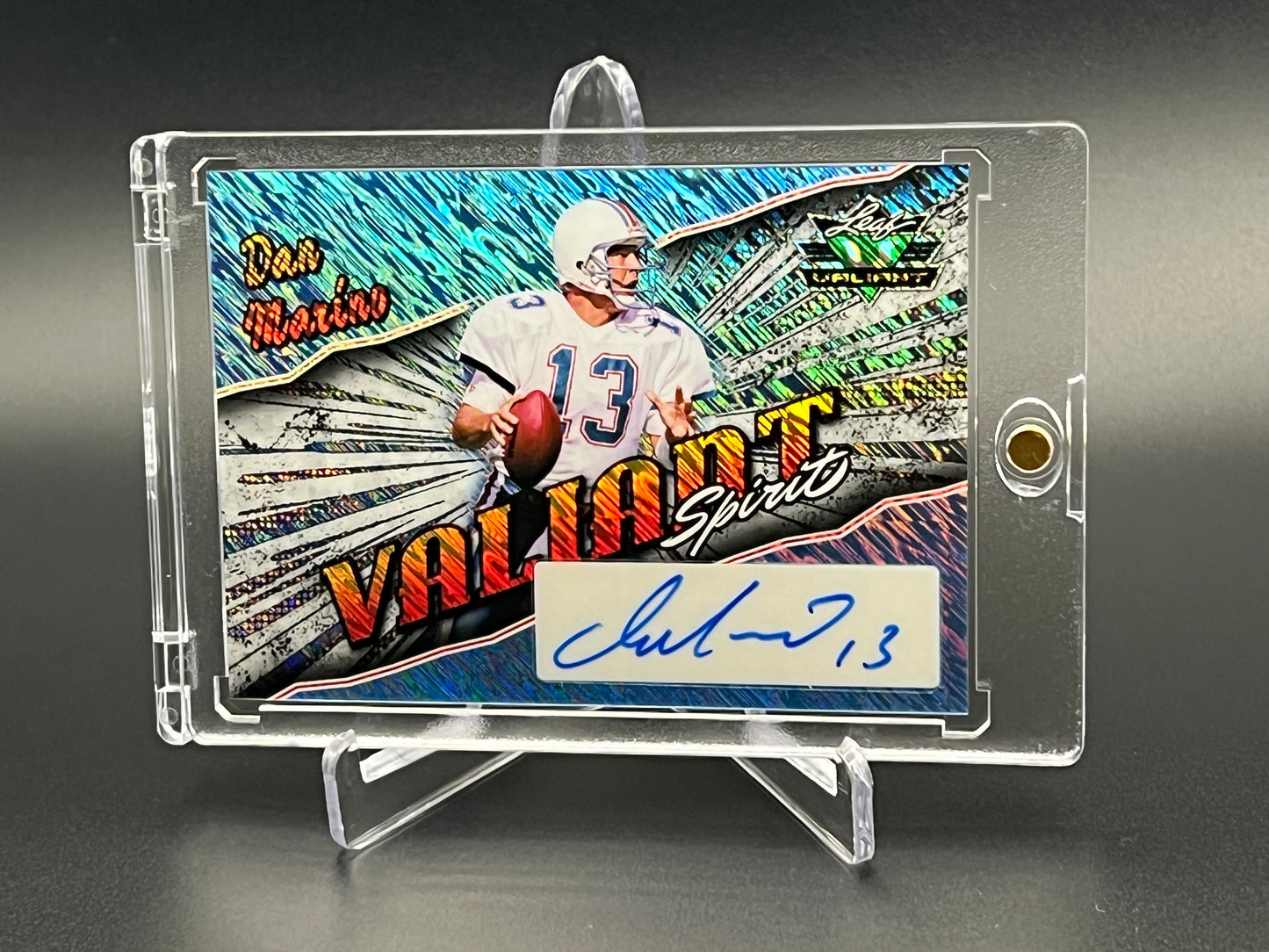Dan Marino 2025 Leaf Eclectic Signature Series Football Valiant Spirit Auto 1/1 - DSA-DM