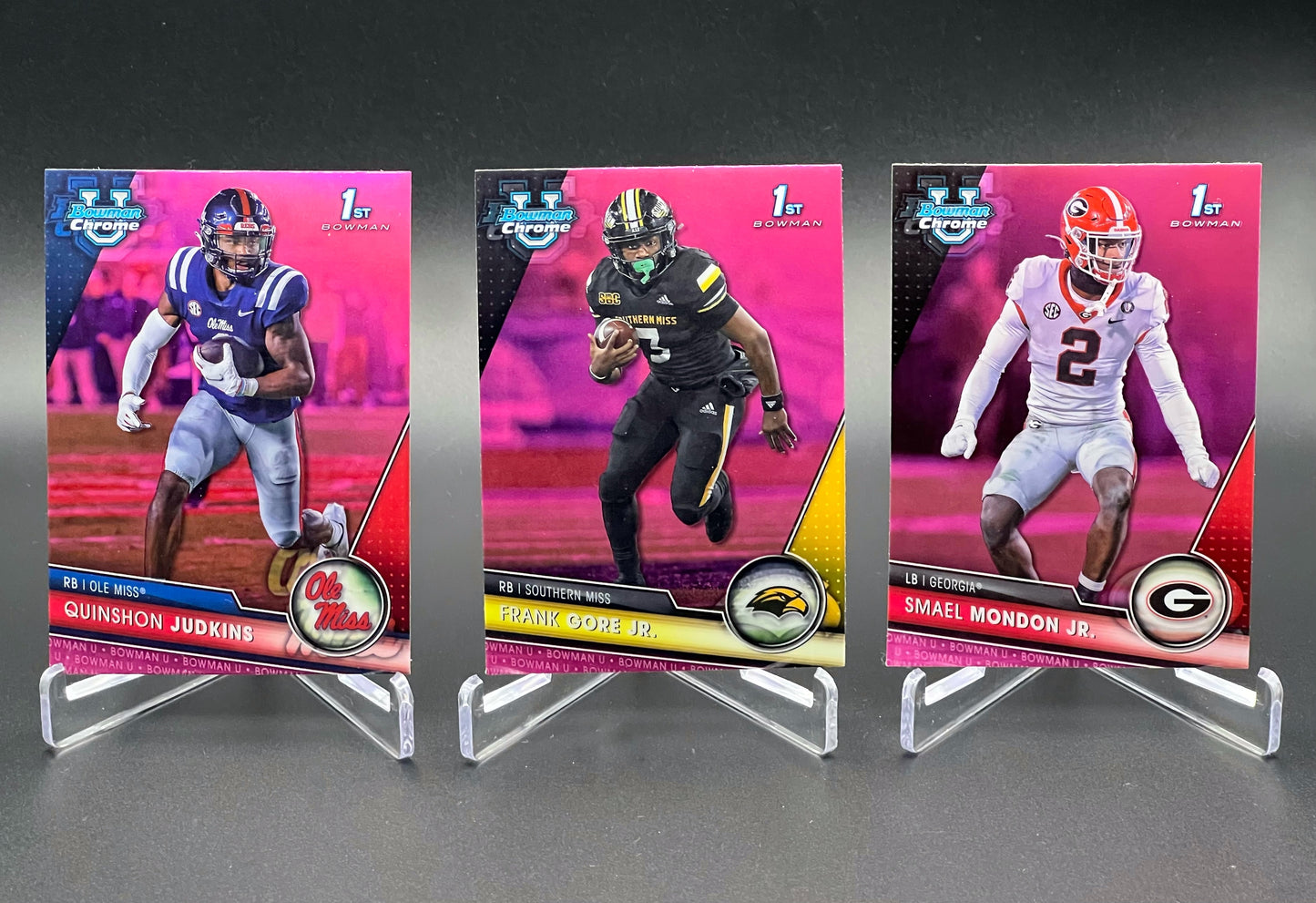 Celebrate the 2026 NFL draft with future NFL prospects from 2023 Bowman Chrome