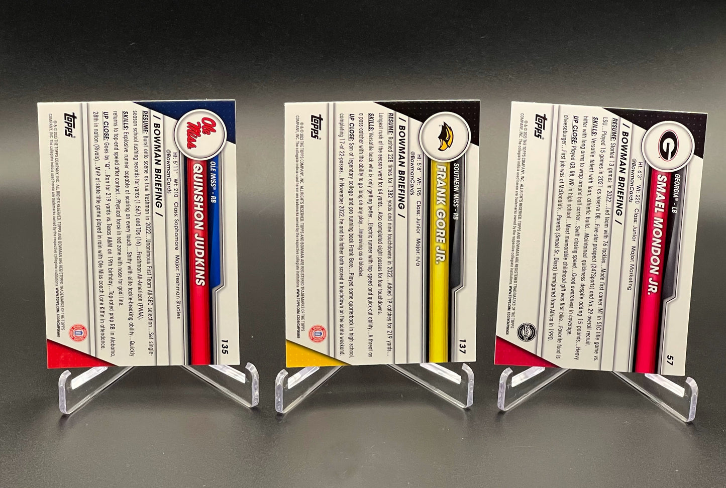 Celebrate the 2026 NFL draft with future NFL prospects from 2023 Bowman Chrome