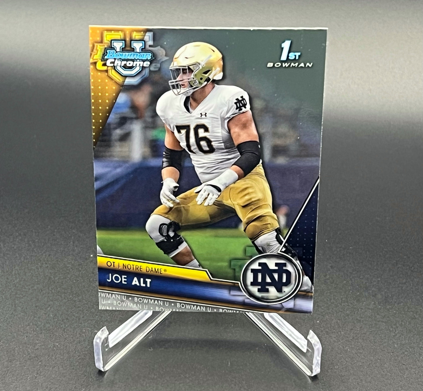 Celebrate the 2026 NFL draft with future NFL prospects from 2023 Bowman Chrome