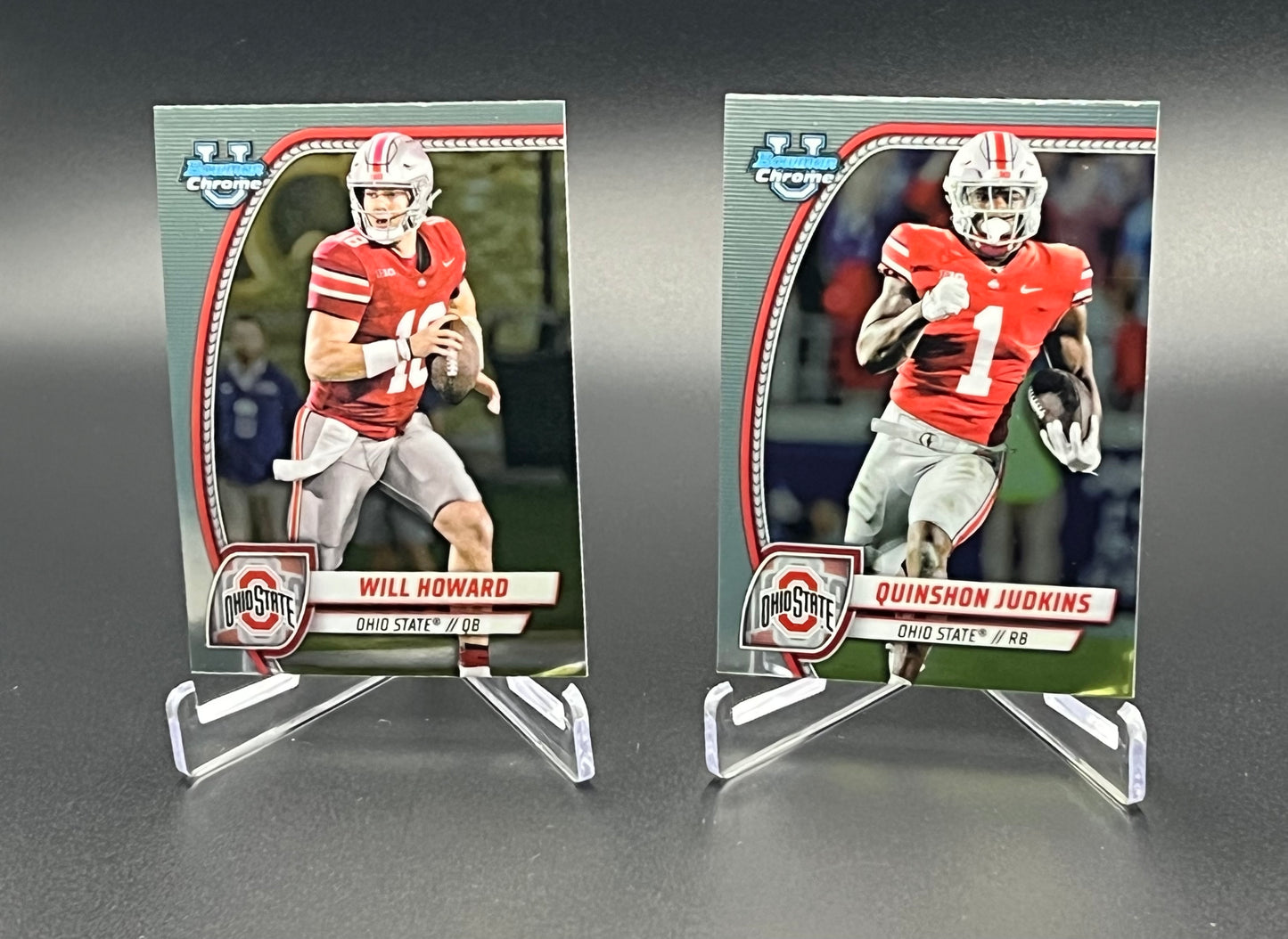 Celebrate the 2026 NFL draft with current NFL players from 2024 Bowman Chrome U