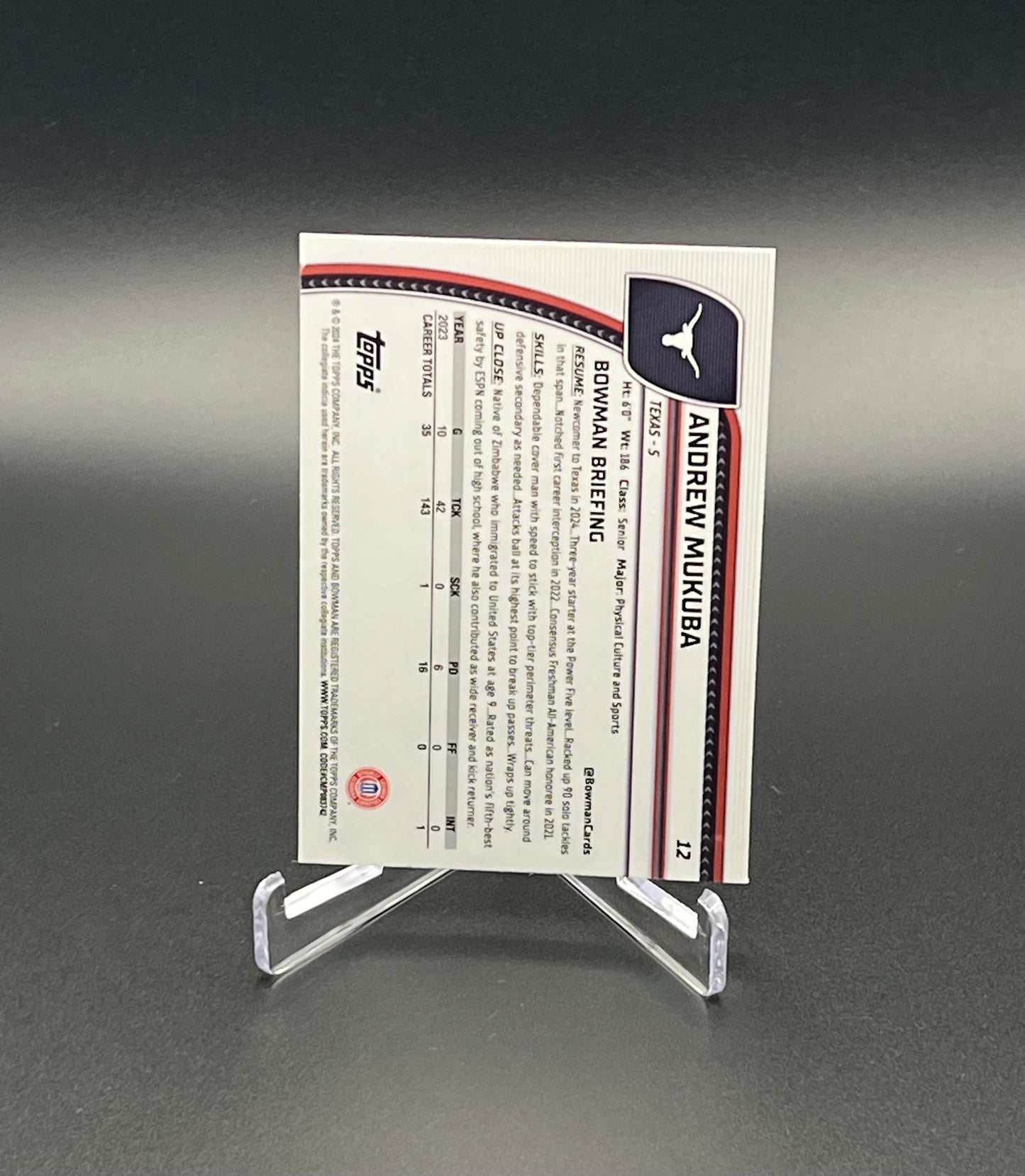 Celebrate the 2026 NFL draft with current NFL players from 2024 Bowman Chrome U