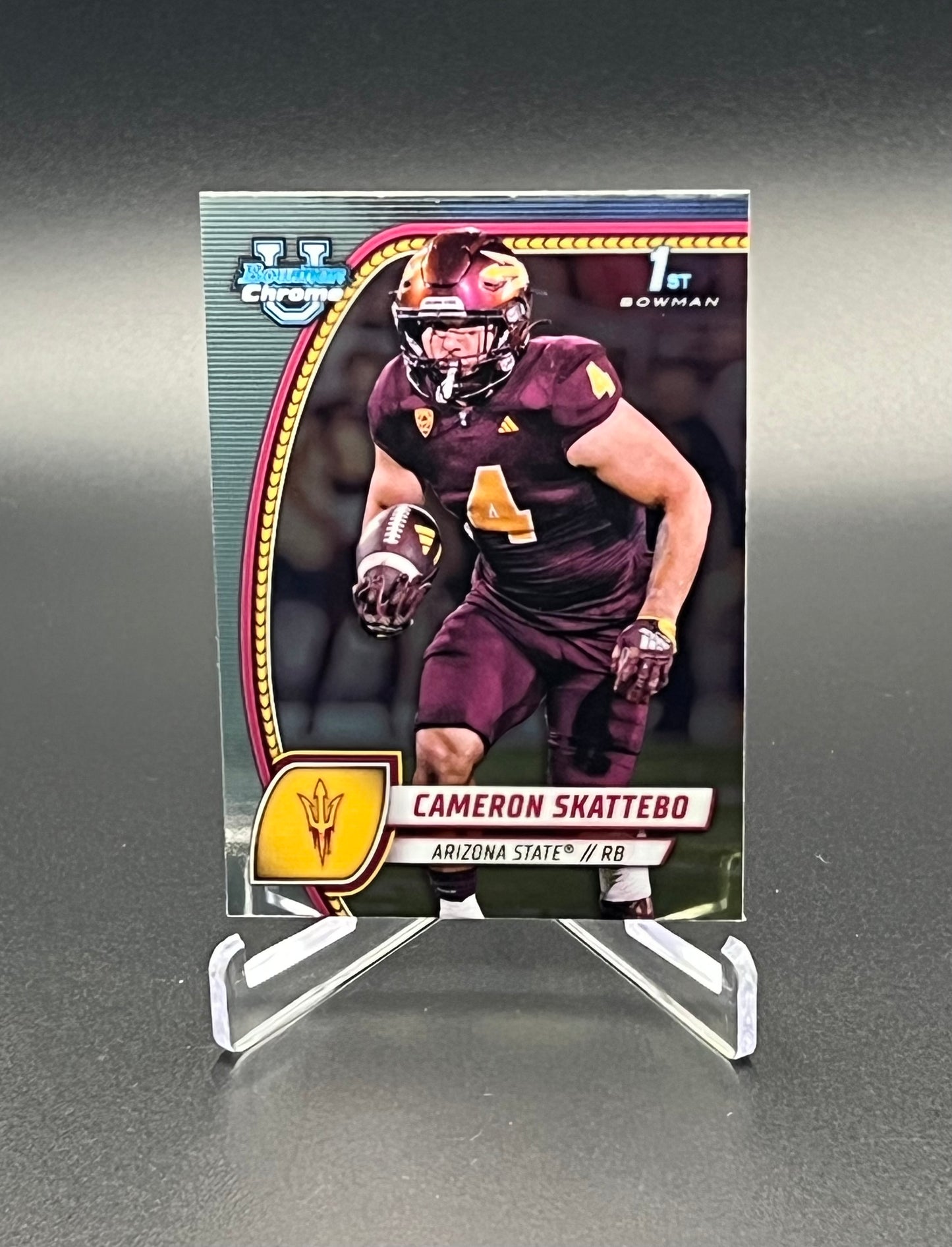 Celebrate the 2026 NFL draft with current NFL players from 2024 Bowman Chrome U