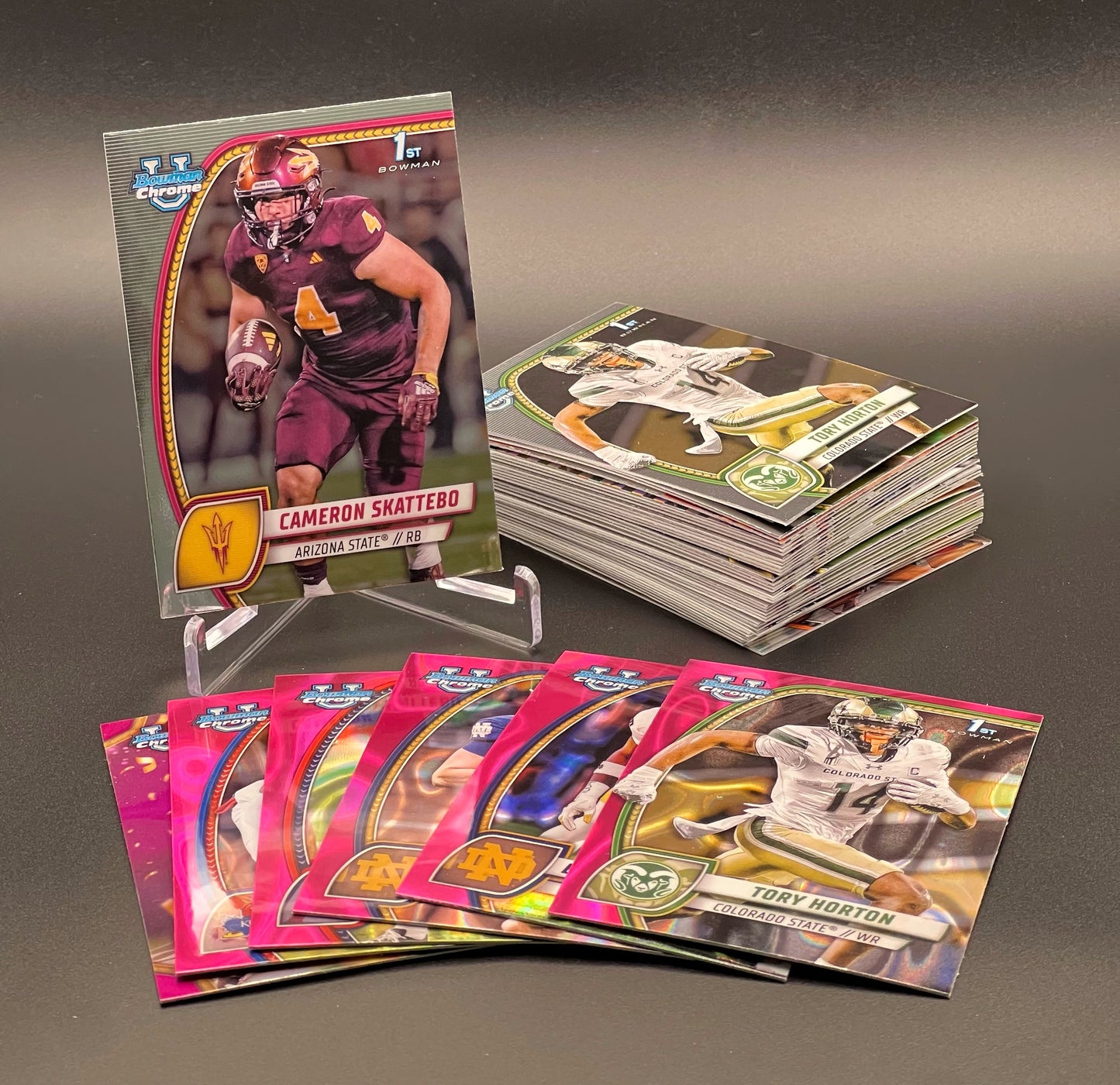 Save and Own the Next Generation — 2023 & 2024 Bowman Chrome NFL Prospects 60 Card Lot