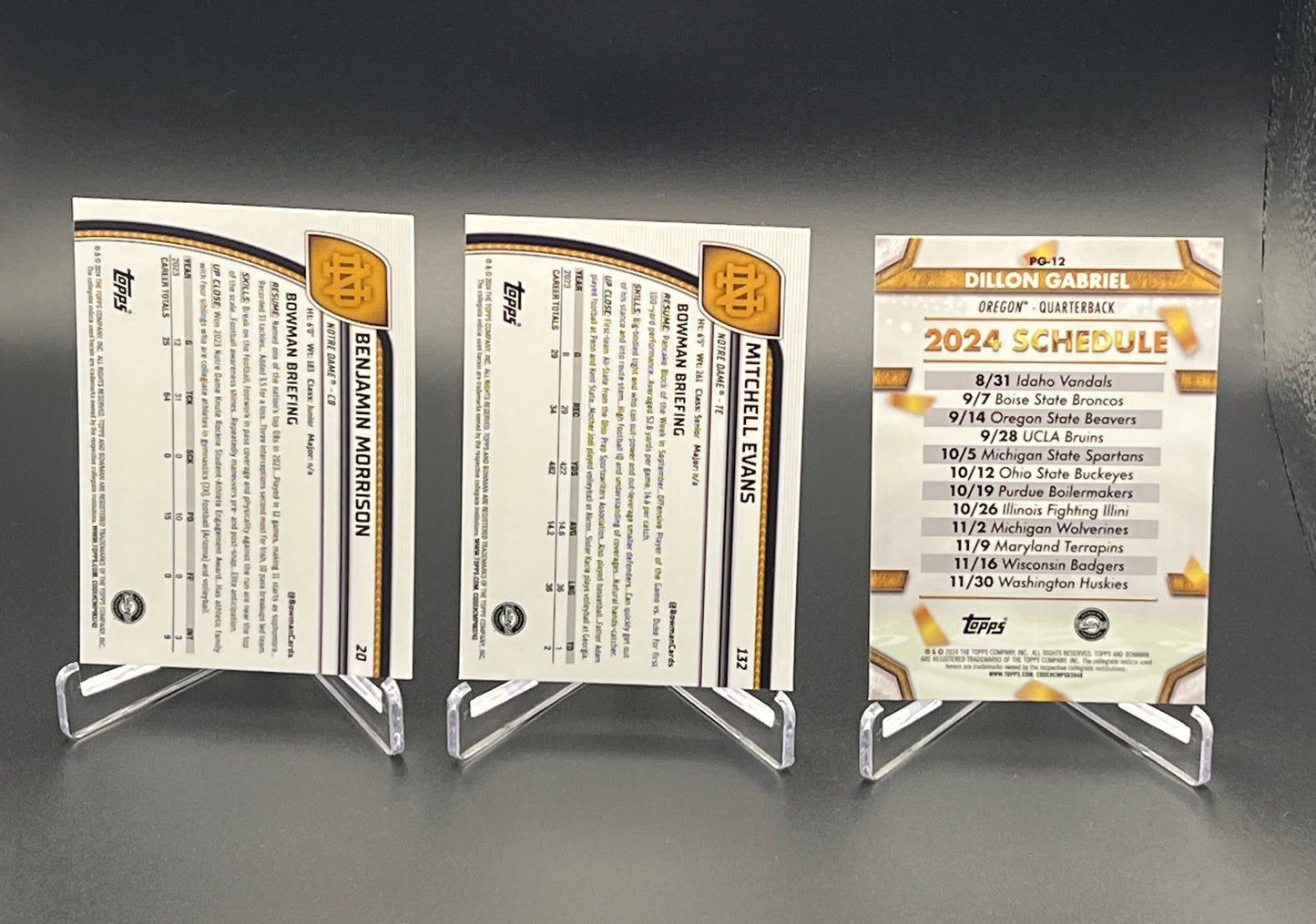 Celebrate the 2026 NFL draft with current NFL players from 2024 Bowman Chrome U