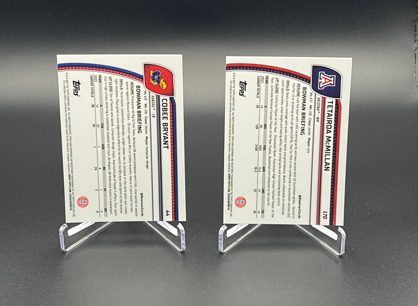 Celebrate the 2026 NFL draft with current NFL players from 2024 Bowman Chrome U