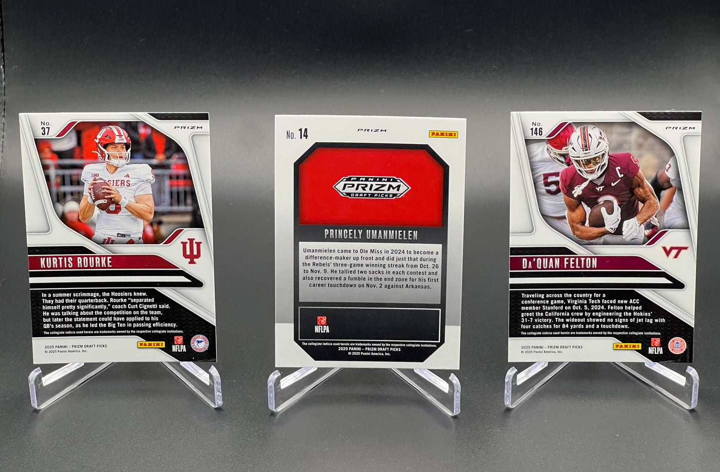 Celebrate the 2026 NFL draft with current NFL players from 2025 Panini Prizm Draft Picks