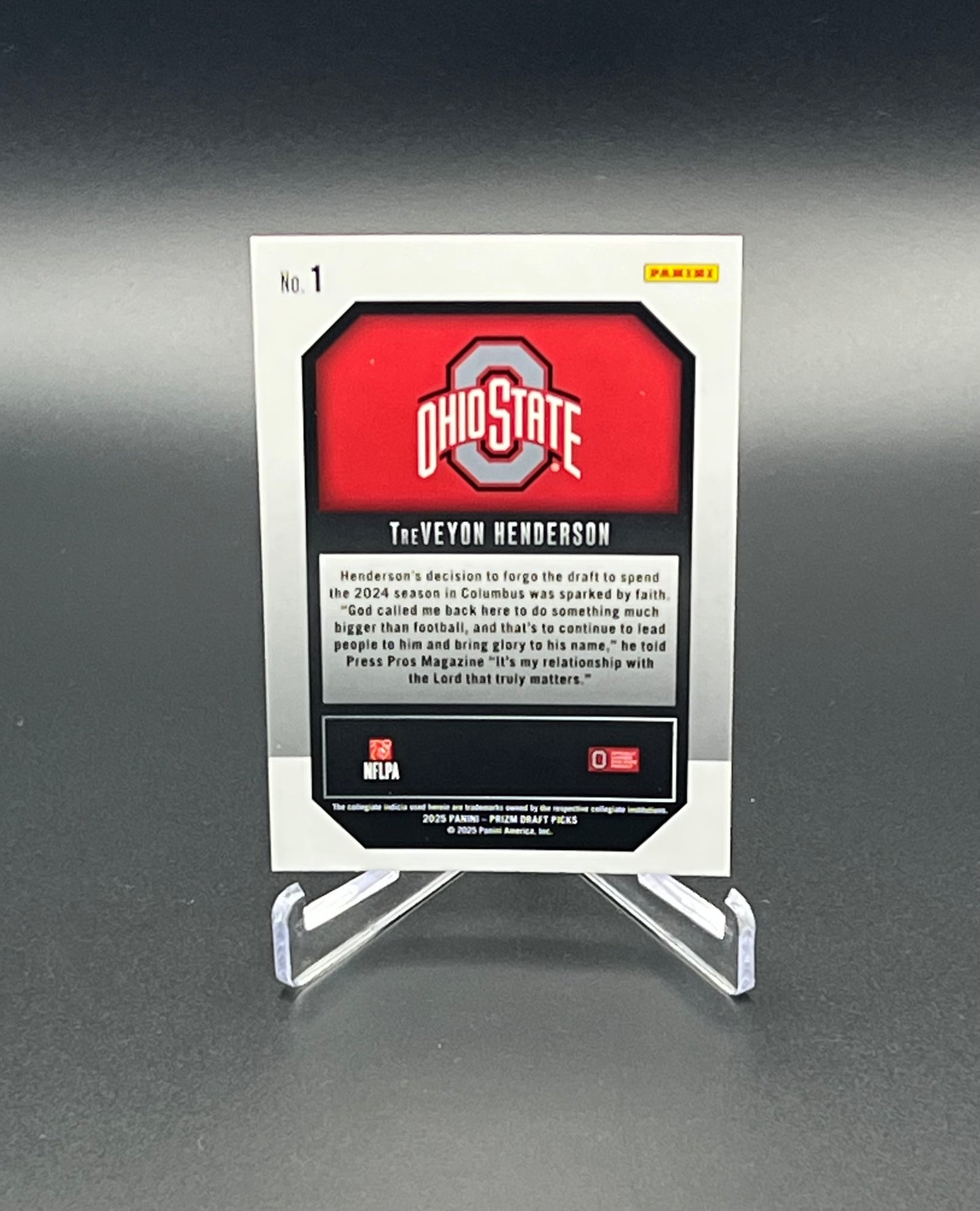 Celebrate the 2026 NFL draft with current NFL players from 2025 Panini Prizm Draft Picks